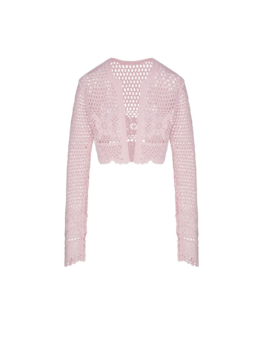 SKIMS CROCHET CROPPED CARDIGAN SIZE LARGE